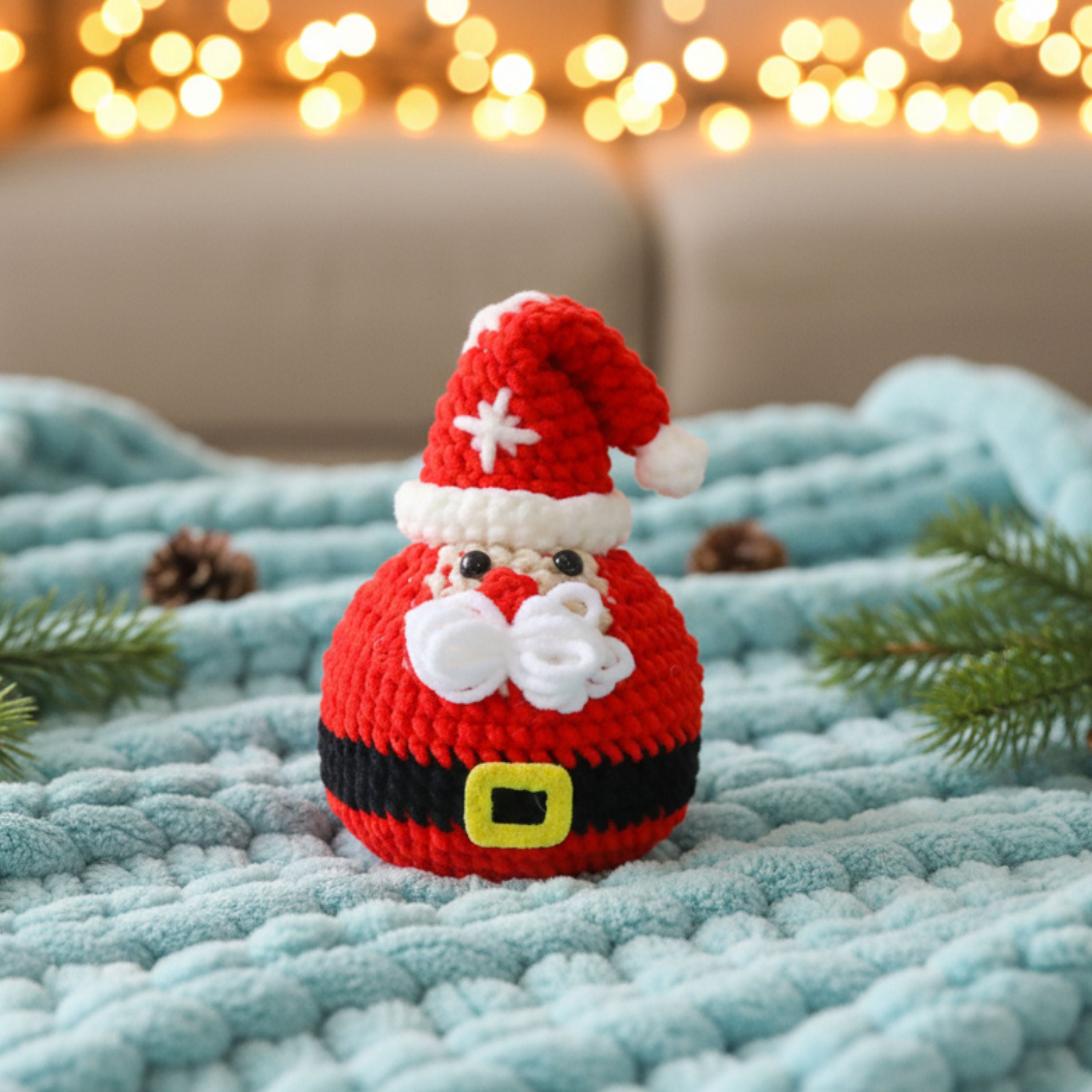 Santa Ornament Crochet Pattern
