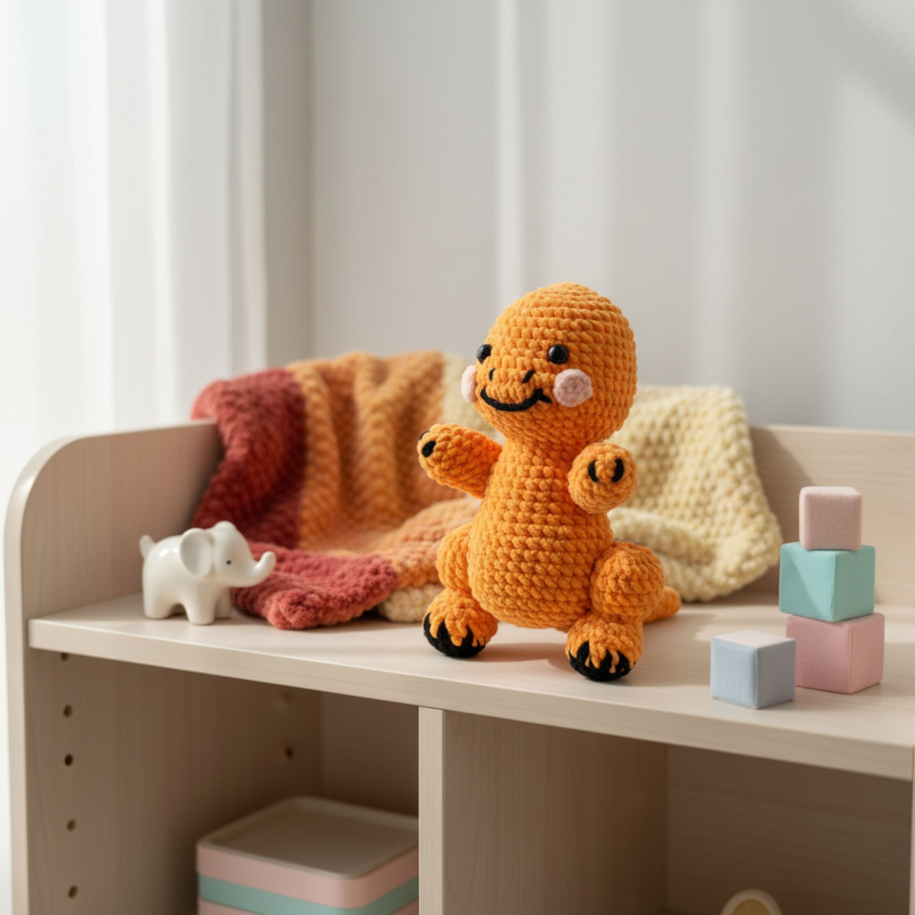 Ghost Dino Crochet Pattern
